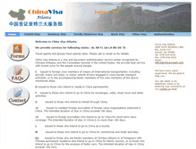 Tablet Screenshot of chinavisaatl.com